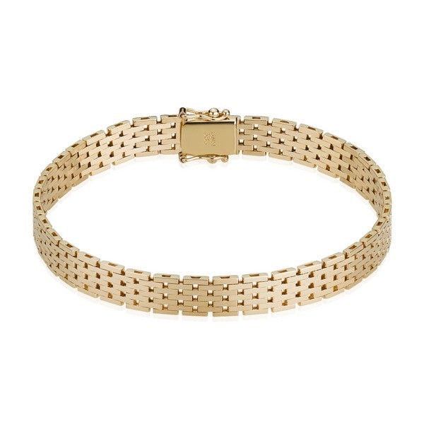 Mauerstein Armband in 14 kt Gold