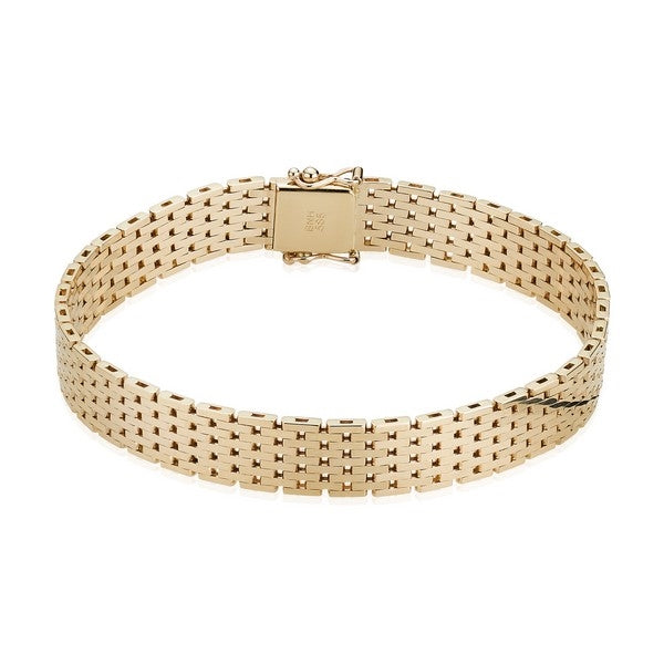 Mauerstein Armband in 14 kt Gold