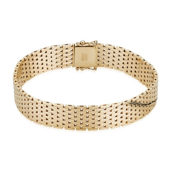Mauerstein Armband in 14 kt Gold