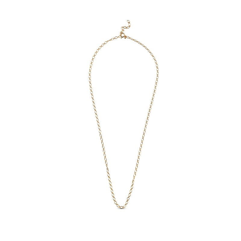 Enamel Simple Charm halskæde i forgyldt sølv - N135G