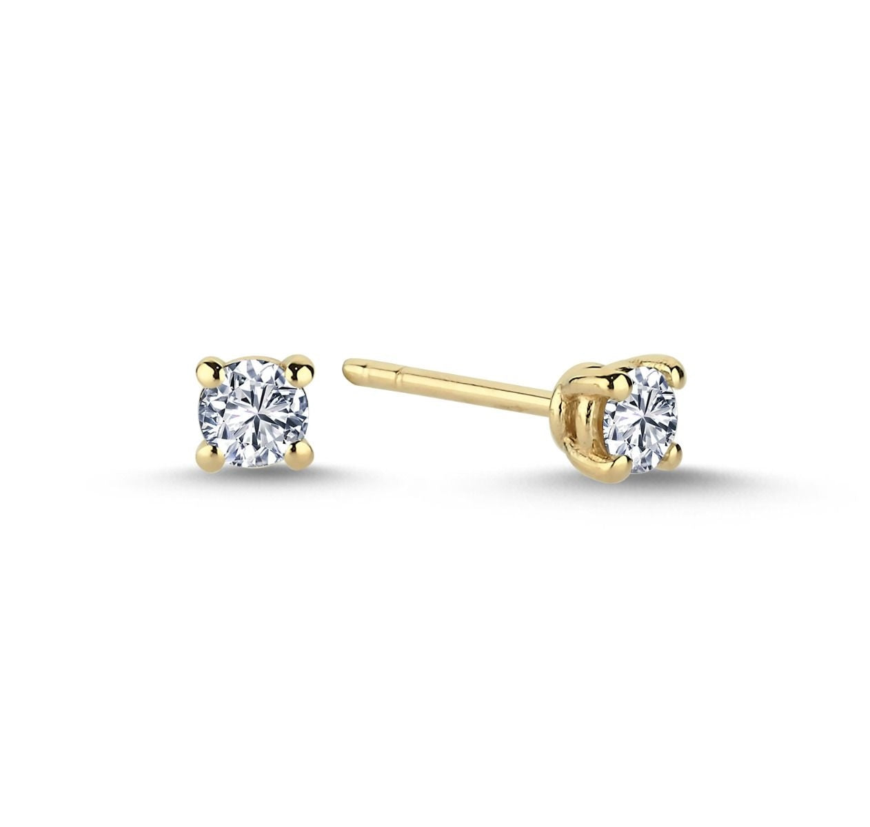 The One Diamant Ohrringe in 14 kt. Gold mit insgesamt 0,26 - 0,76 Karat