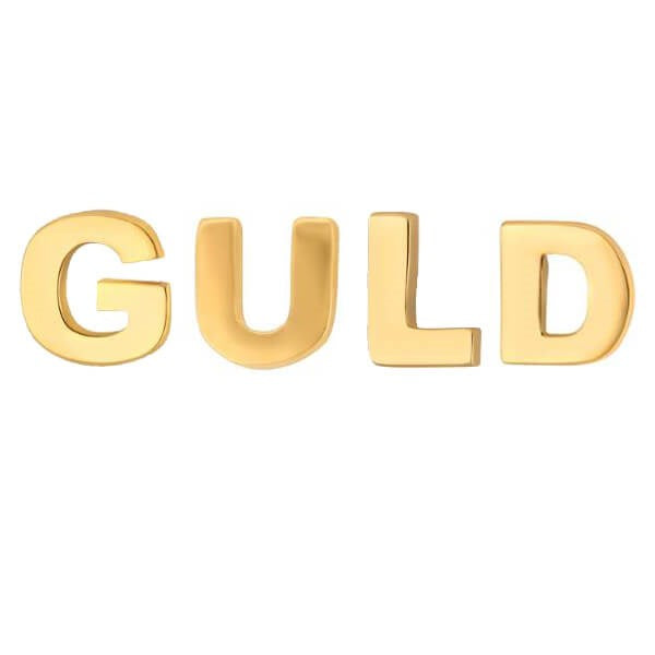 Bogstav ørestik i 14 kt guld SPAR 10% 3083187050