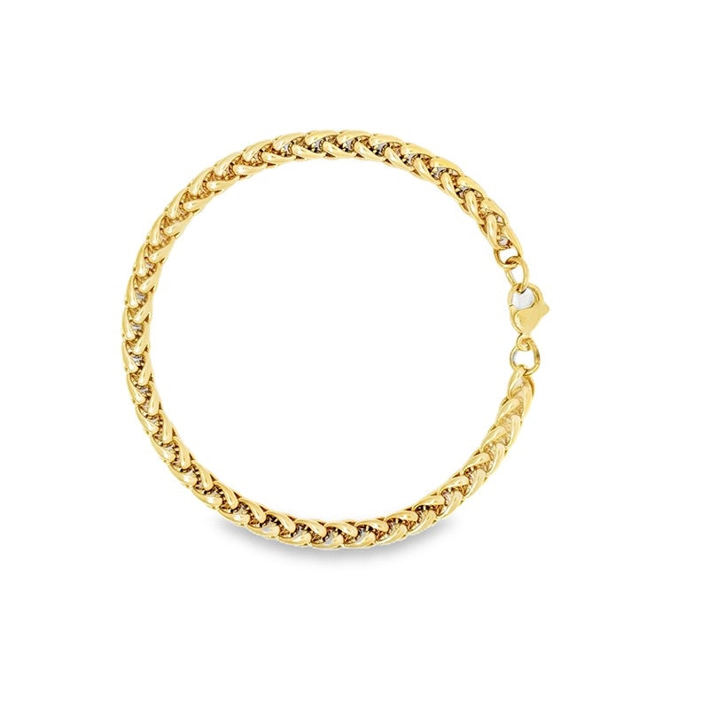 Hvede armbånd i forgyldt stål i 5 mm fra Rico's