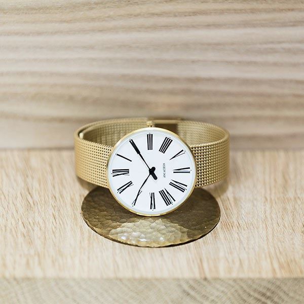 Arne Jacobsen Roman ur med IPG forgyldning
