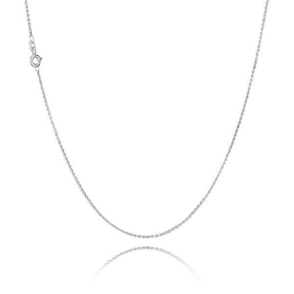Anker Facet Halskette und Armband in Silber - Wählen Sie die Länge