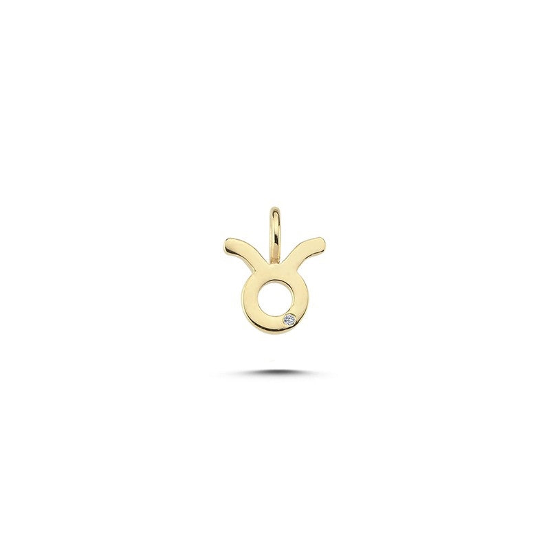 Nuran Sternzeichen Anhänger in 14 Karat Gold mit 0,0065ct