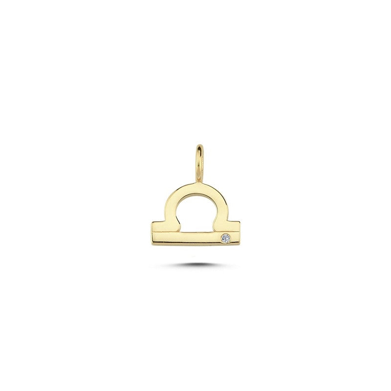 Nuran Sternzeichen Anhänger in 14 Karat Gold mit 0,0065ct