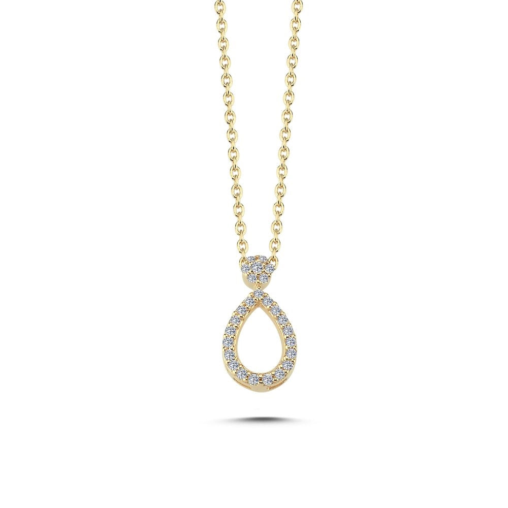 Den elegante Mira diamant halskæde er et smykke,