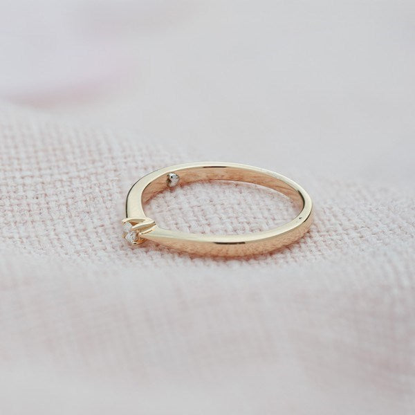 Prinzessinnenring von Siersbøl Heart in Gold von 0,05-0,25ct