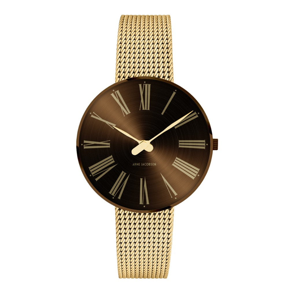 Roman-uret fra Arne Jacobsen med chesnut urskive 2