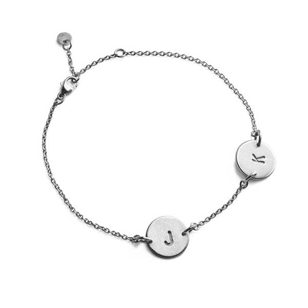 Jane Kønig Lovetag armbånd i sølv 2-LOVE-TAG-S