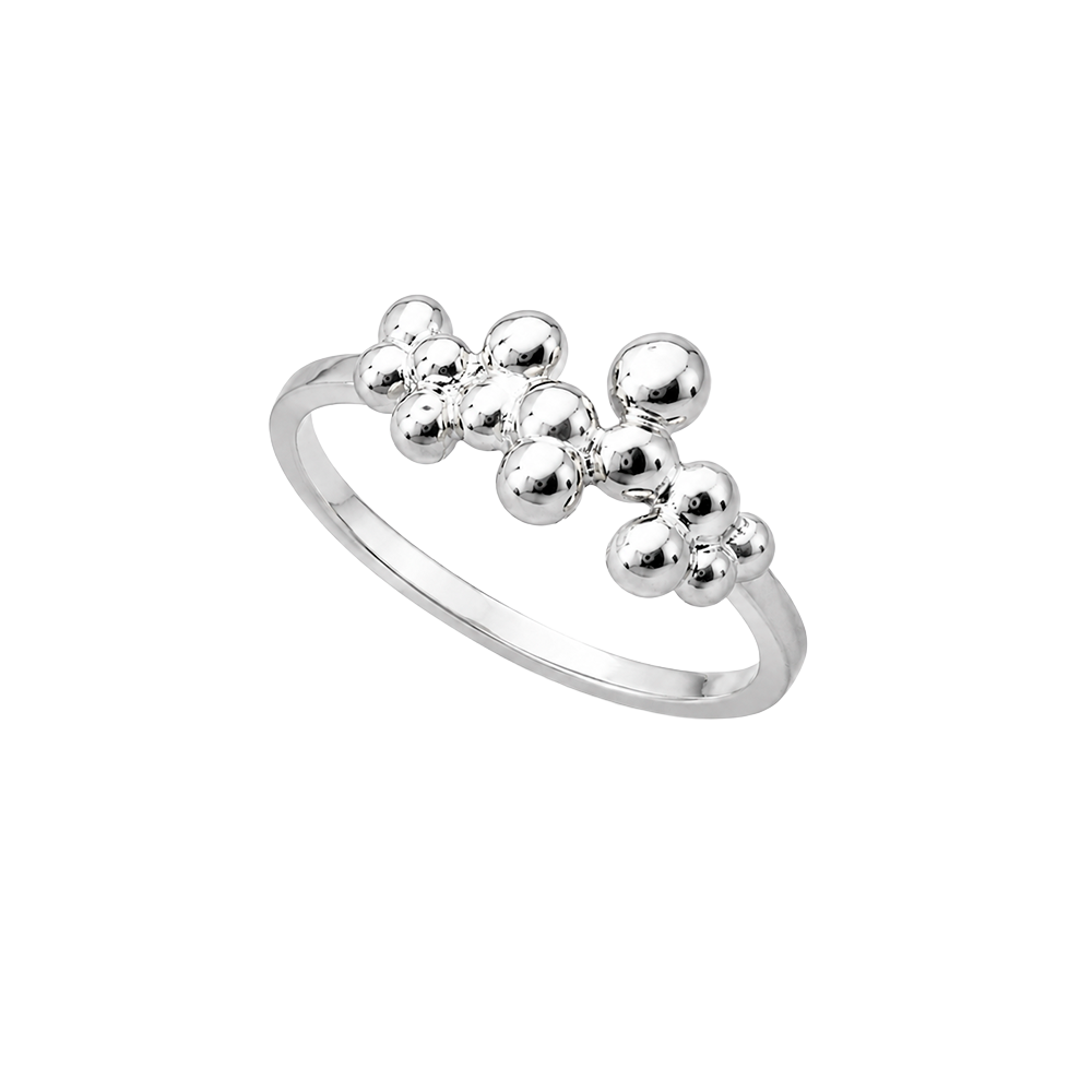 Eleganter Christina Bubbles Ring aus edlem Silber