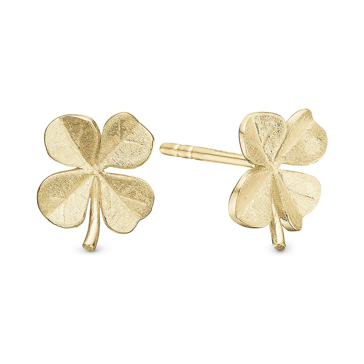 Christina Four Leaf Clover Ohrringe aus vergoldetem Silber
