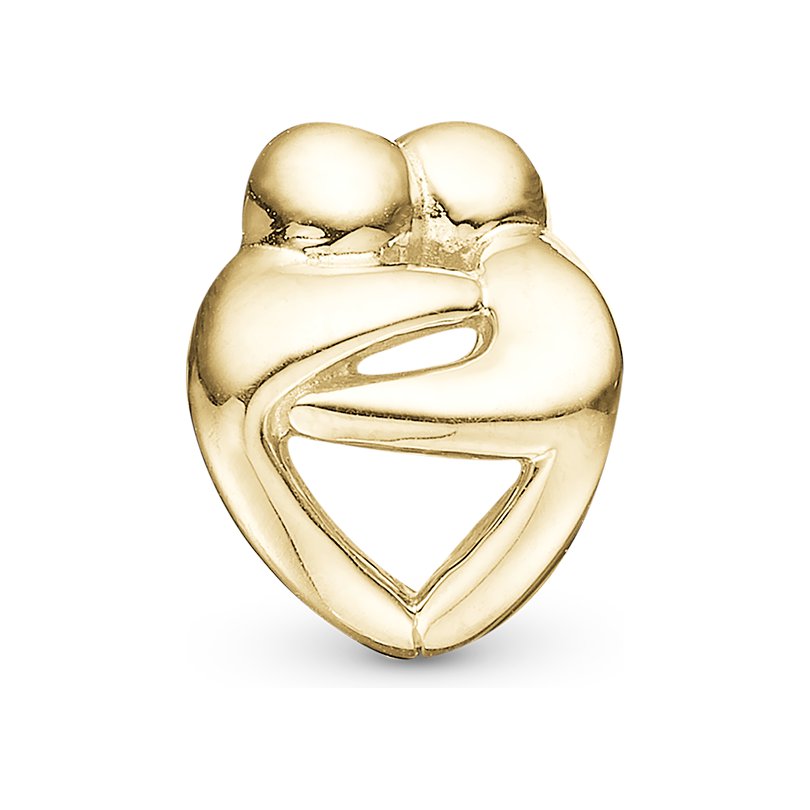 Christina Hugs Charm aus vergoldetem Silber für Lederarmband