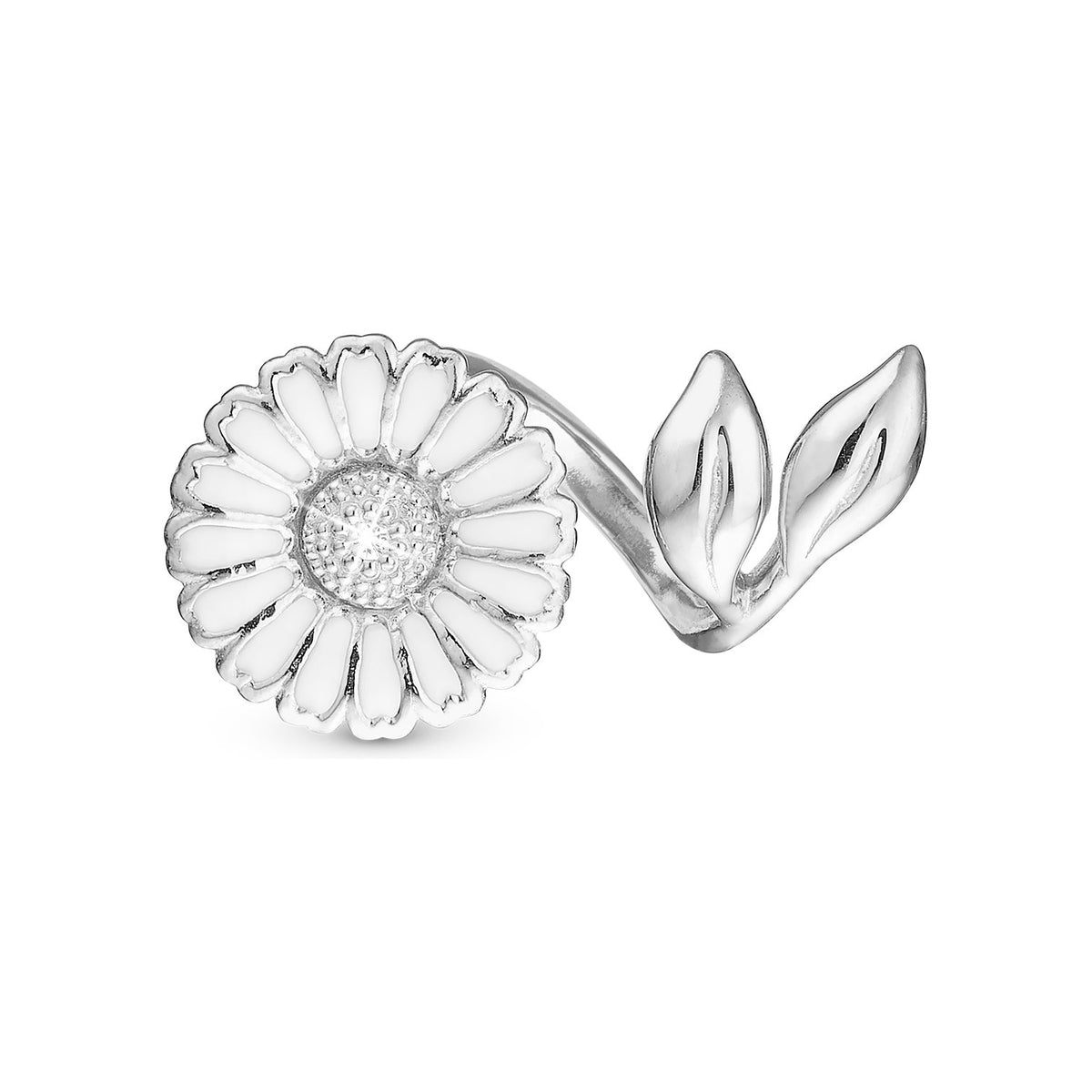 Christina Marguerit with Leafs Charm aus Silber mit Topas für Lederarmband