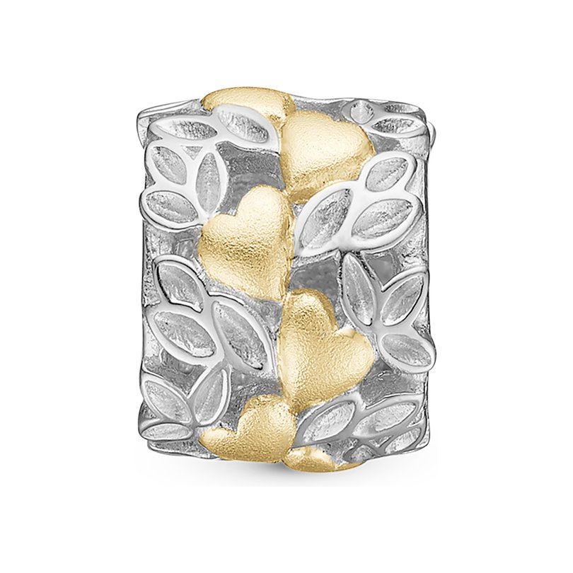 Christina My Loving Nature Charm aus vergoldetem Silber für Lederarmband
