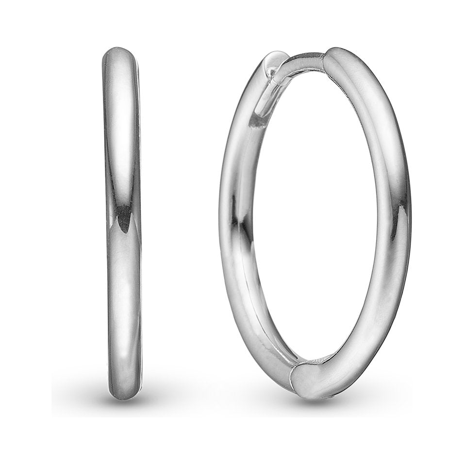 Christina Shiny Hoops Ohrringe aus Silber 16 mm
