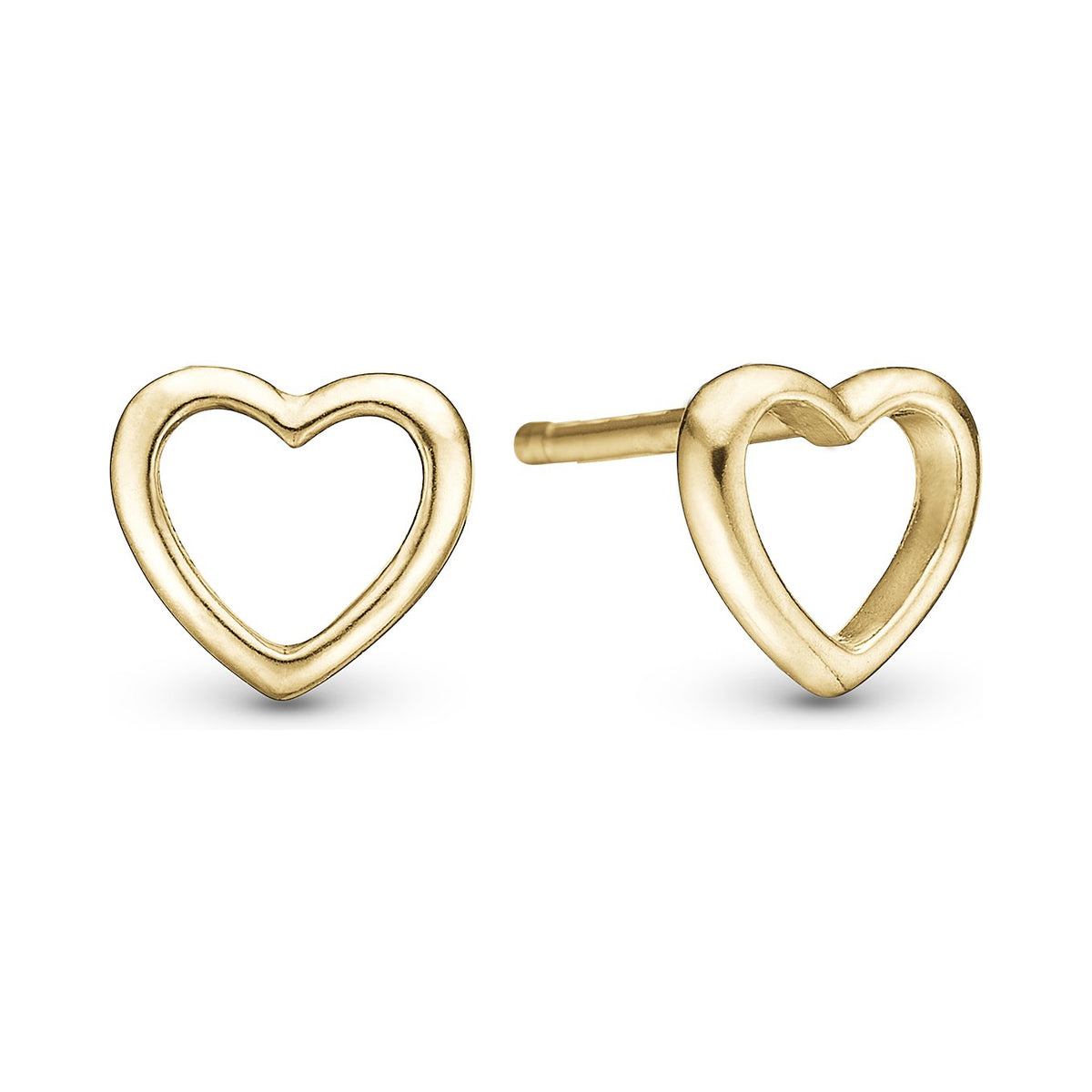 Christina True Heart Ohrringe aus vergoldetem Silber