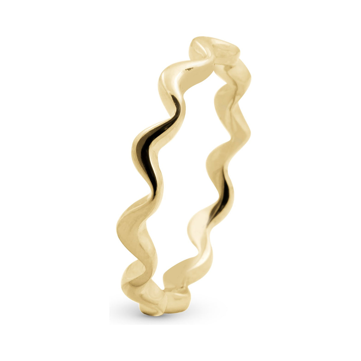 Christina Wave Ring aus vergoldetem Silber