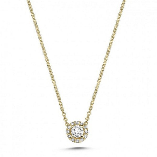 Cordelia Diamant vedhæng i 14 kt guld | V2136