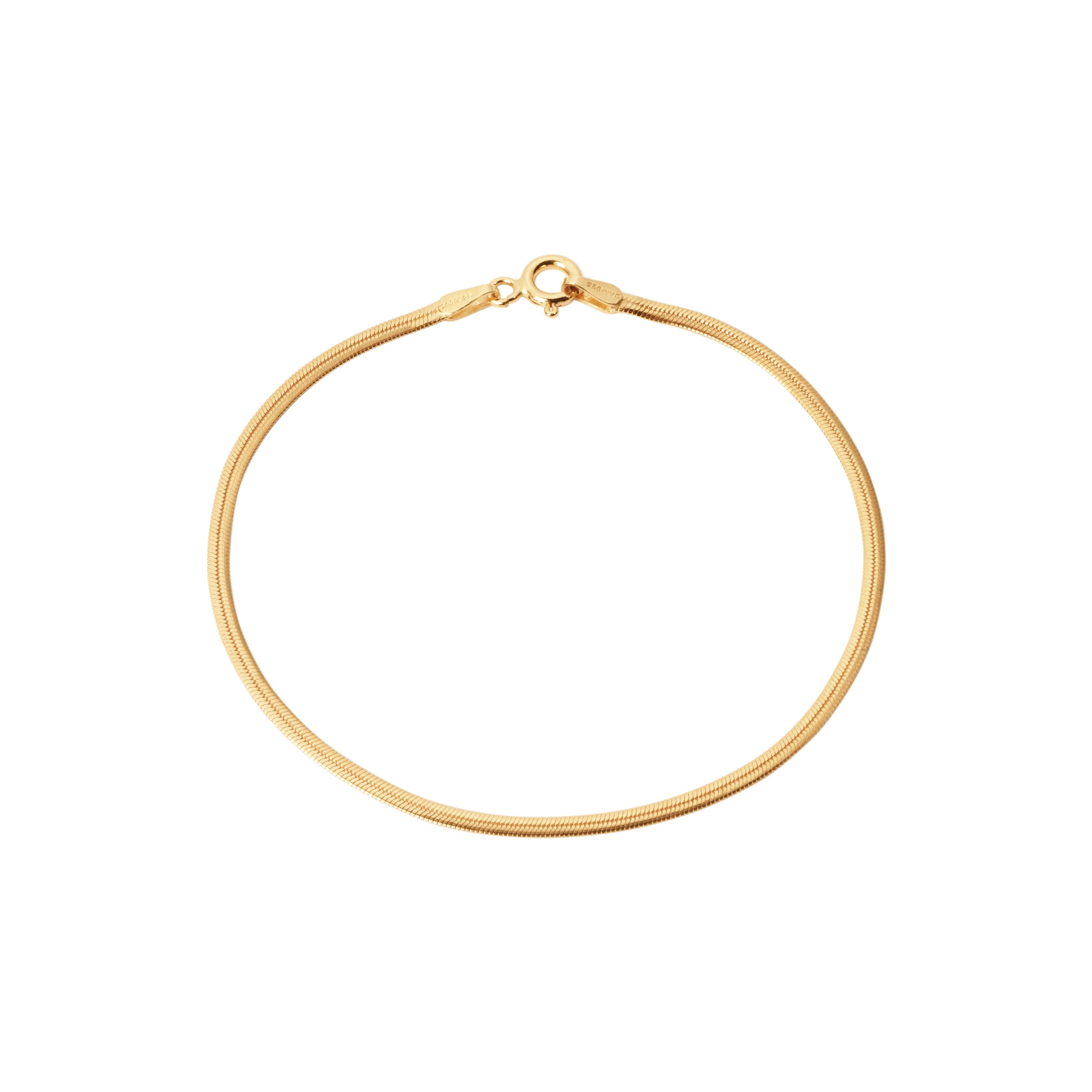 Camille Brinch Small Essentia Snake Armband vergoldet