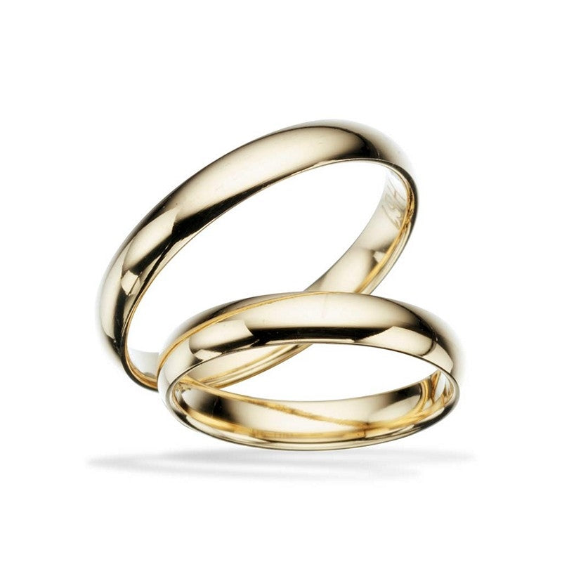 Scrouples vielsesringe i guld med blank overflade, 3,5 mmde i 3,5mm