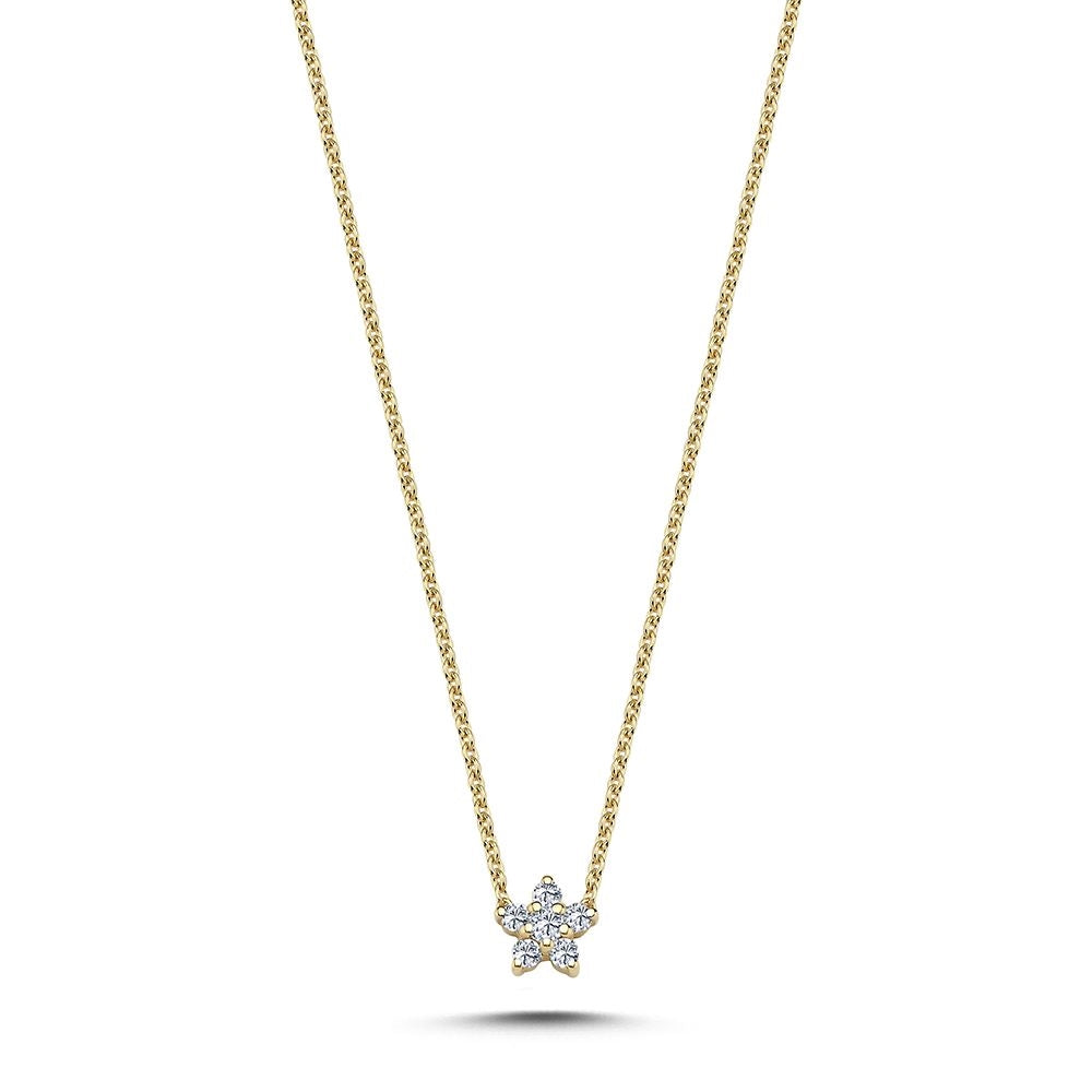 Stella diamant vedhæng i 14 kt guld V2440-011rg