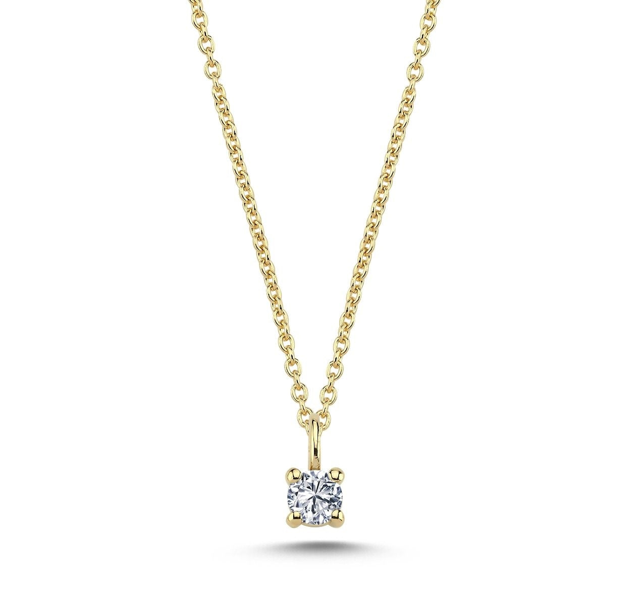 The One Diamant Anhänger in 14 kt. Gold mit 0,07 - 0,38 Karat