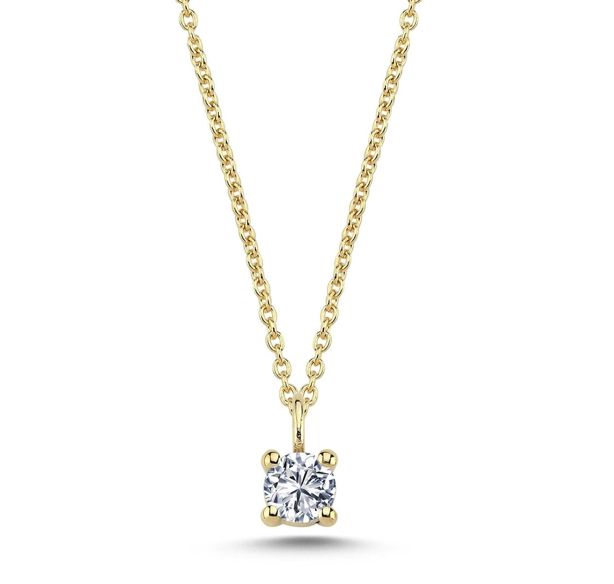The One Diamant Anhänger in 14 kt. Gold mit 0,07 - 0,38 Karat