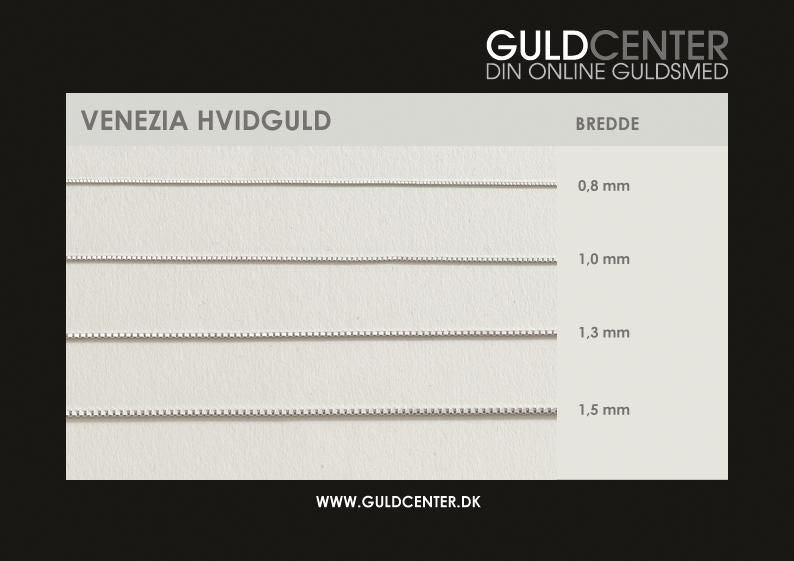 Venezia - Halskæde i 14kt. hvidguld 3
