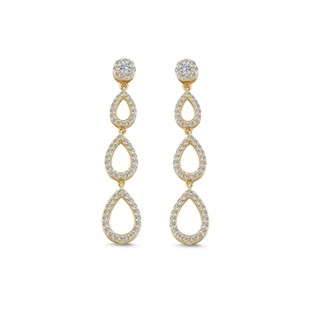 Mira Diamantohrringe in 14 kt. Gold m 0,65 ct Brillant