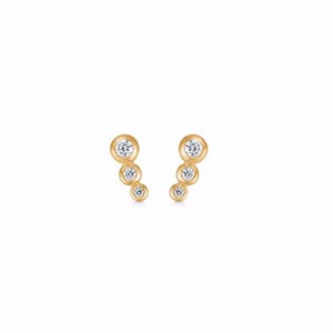 Gold & Silber Design-Ohrringe aus 8kt Gold 5660/08