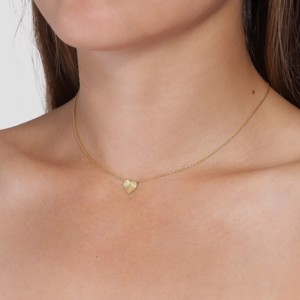Vergoldete Herz-Halskette von Jane Kønig RHN01-G-AW2000