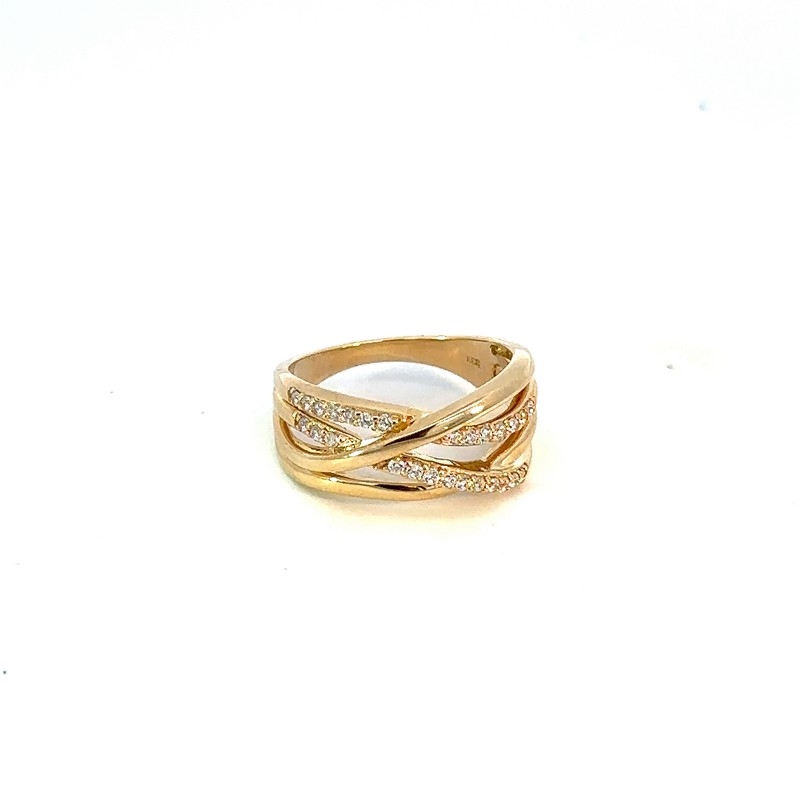 Mads Z Ring mit Band aus 8 kt. Gold von 0140470