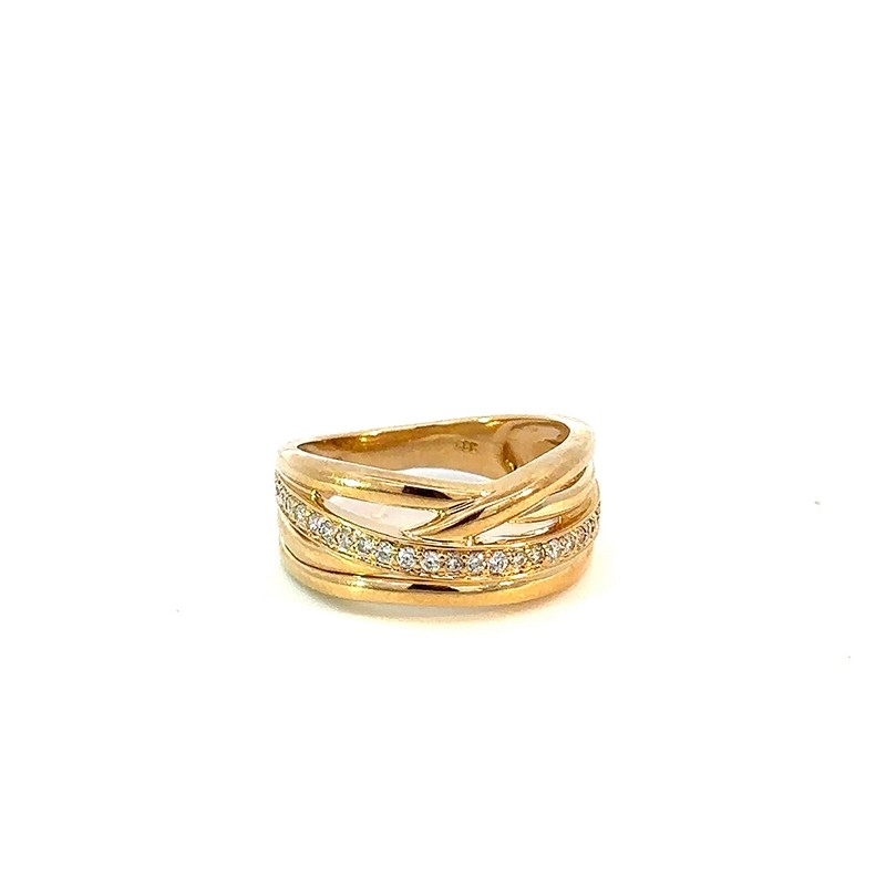 Mads Z Ring mit Band aus 8 kt. Gold von 0140471