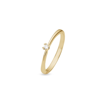 Mary Diamantring in 14 kt Gold mit lab-grown DiamantenMary Diamantring in 8 kt Gold 0,03ct