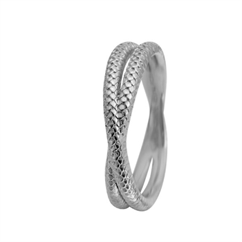 Christina Collect Ring in Silber „Twin Snake“