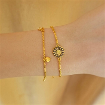 Marguerit Armband von Lund Copenhagen mit lila Blume