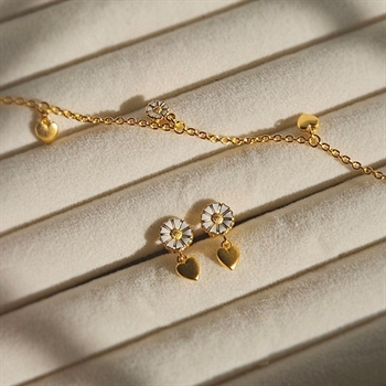 Das Marguerit Armband mit Herzen von Lund Copenhagen