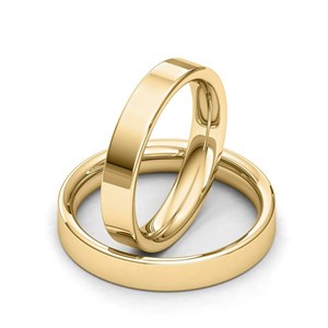 Siersbøl Hochzeit - Trauringe aus 9-14kt. Gold mit polierter Oberfläche 100340-rg