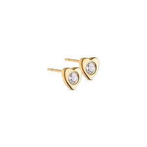 Spinning Jewelry - Luck'n Love Ohrstecker in vergoldete silber mit Kristall 10115