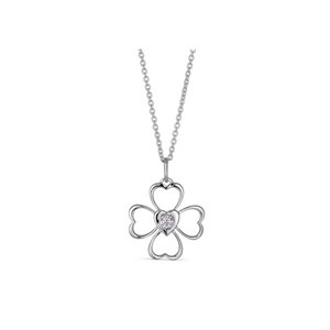 Spinning Jewelry - Luck'n Love Halskette aus silber mit Herzanhänger 10116