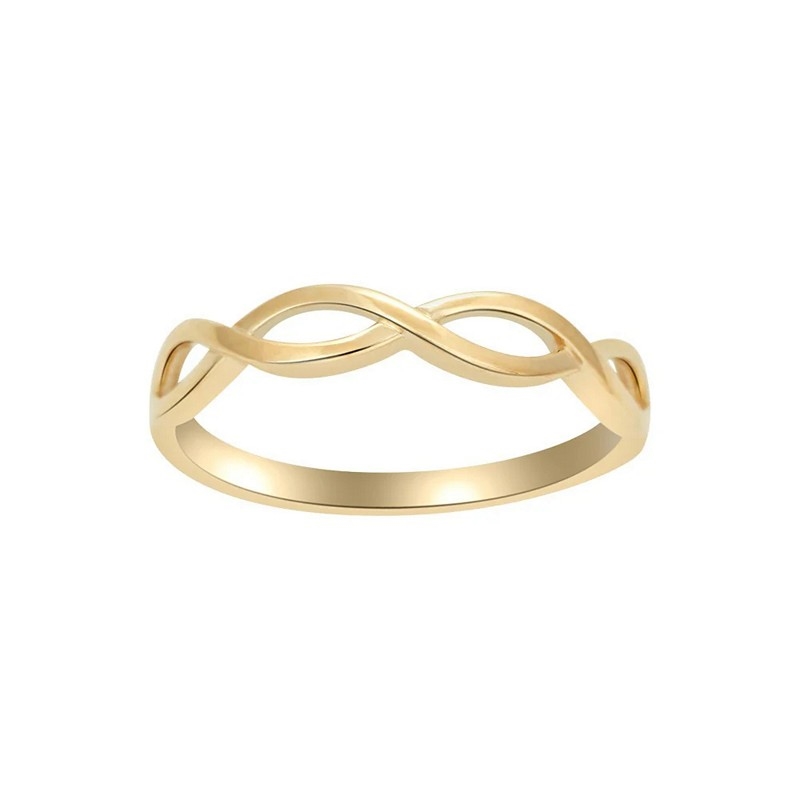 8kt Goldring m. gedrehtem Muster von Siersbøl 10428190300
