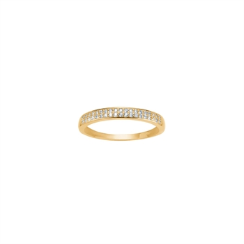 8kt Goldring mit Zirkonia von Siersbøl 10428770300