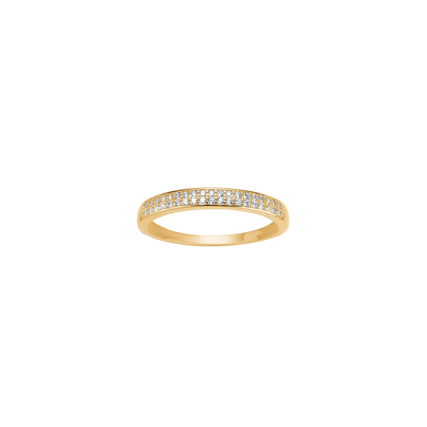 8kt Goldring mit Zirkonia von Siersbøl 10428770300