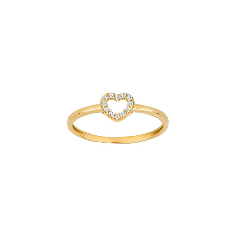 8kt Goldring mit Zirkonia von Siersbøl 10830520300