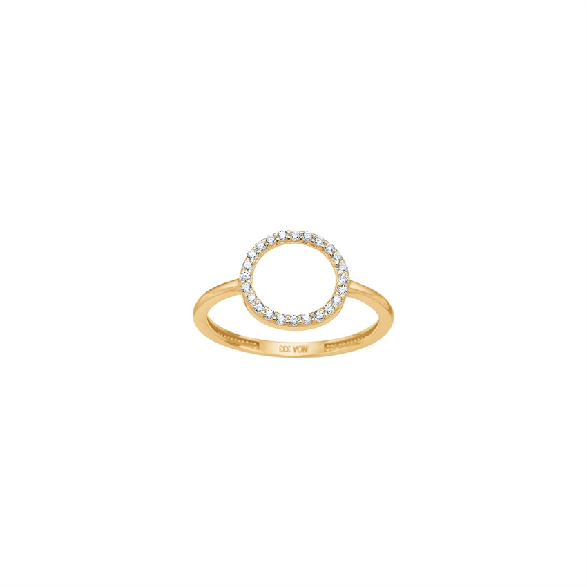 8kt Goldring mit Zirkonia von Siersbøl 10832240300