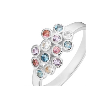 Christina Collect COLORFUL CHAMPAGNE Ring in silber 4.10.A Nahaufnahme