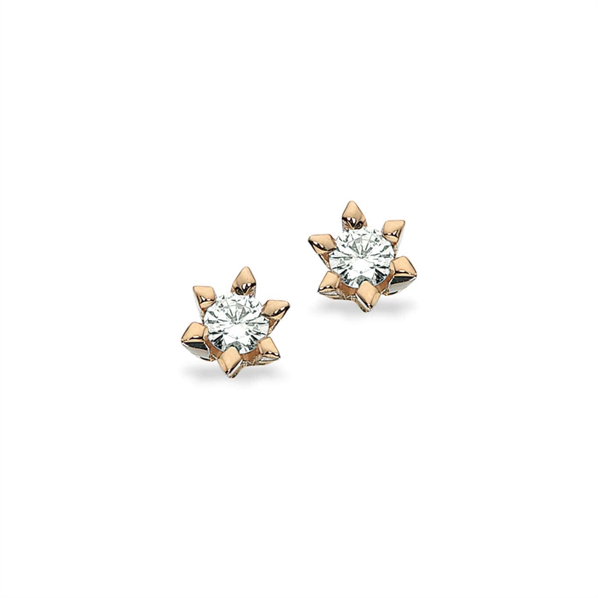 Scrouples - Victoria Ohrstecker in 14kt. Gold m. 0,10-0,50ct. TW/SI