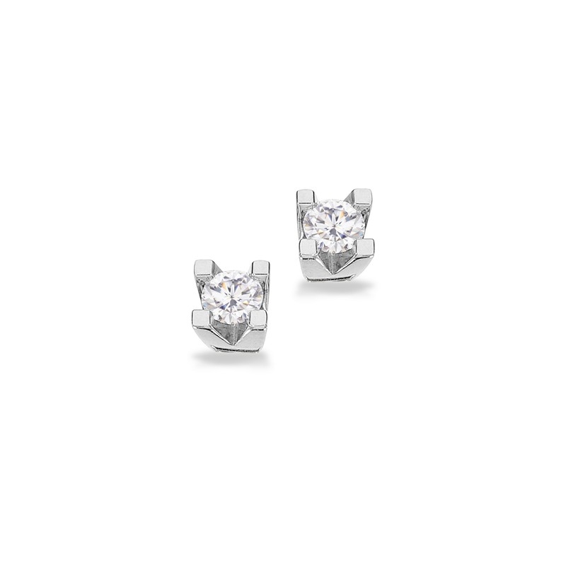 Kleopatra Ohrstecker in 8 Karat Weißgold von Scrouples